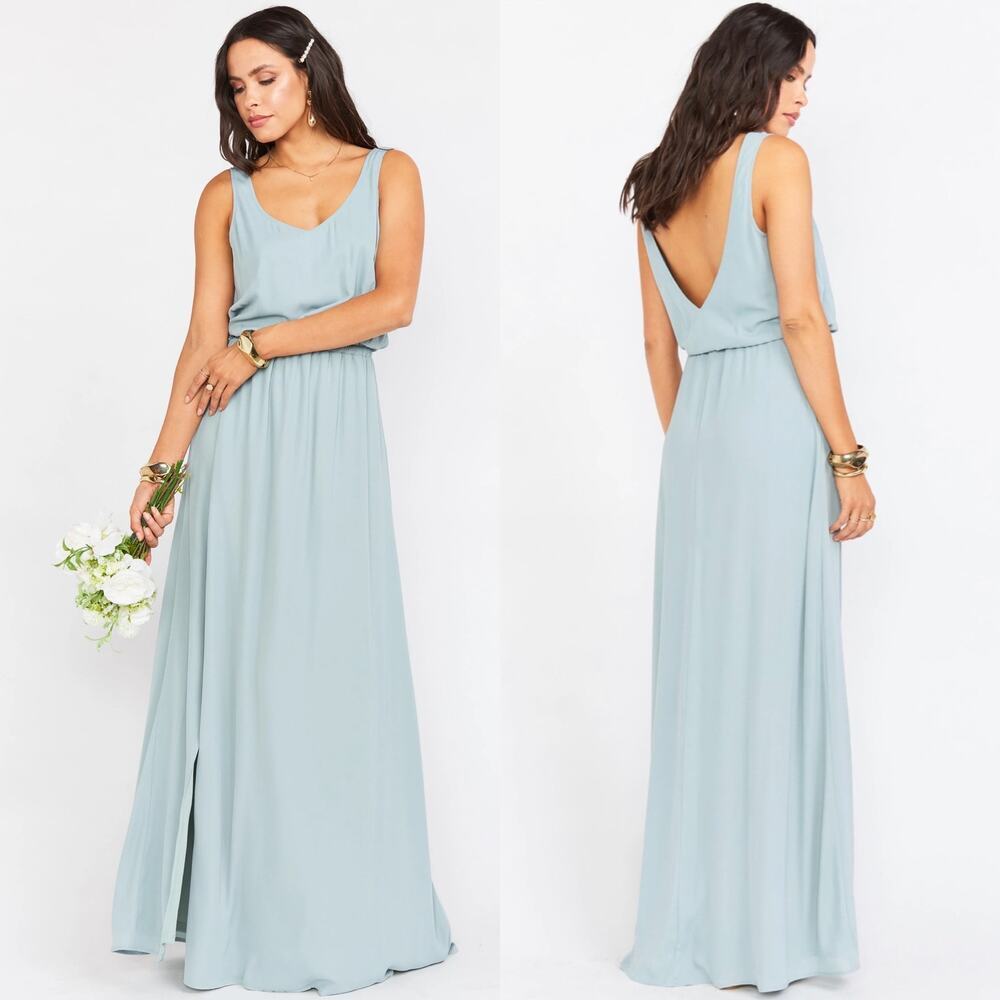Show Me Your MuMu Sage Green Kendall Maxi Dress Size Large